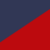 Dark Blue with Red