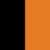 Black with Orange