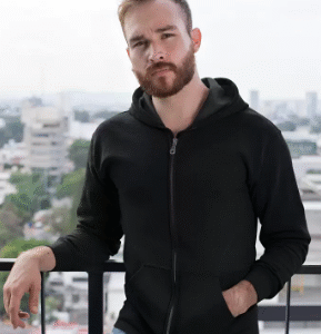 Zipper Hoodie Black
